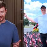 MRbeast side by side with blue character from Invincible
