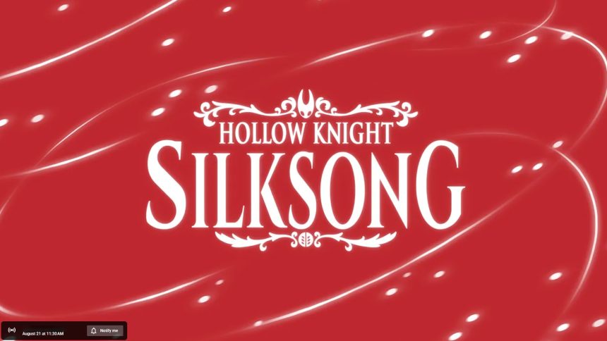 Silksong Hornet standing in light
