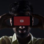 youtube background with question mark user