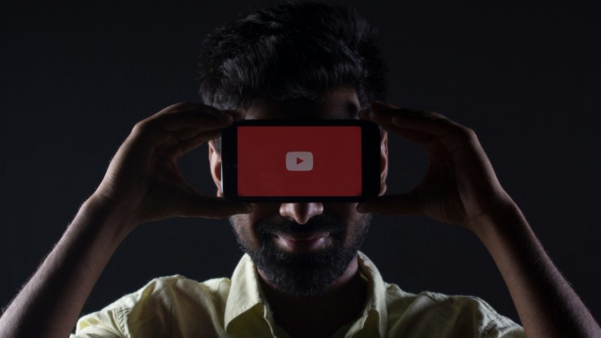 youtube background with question mark user