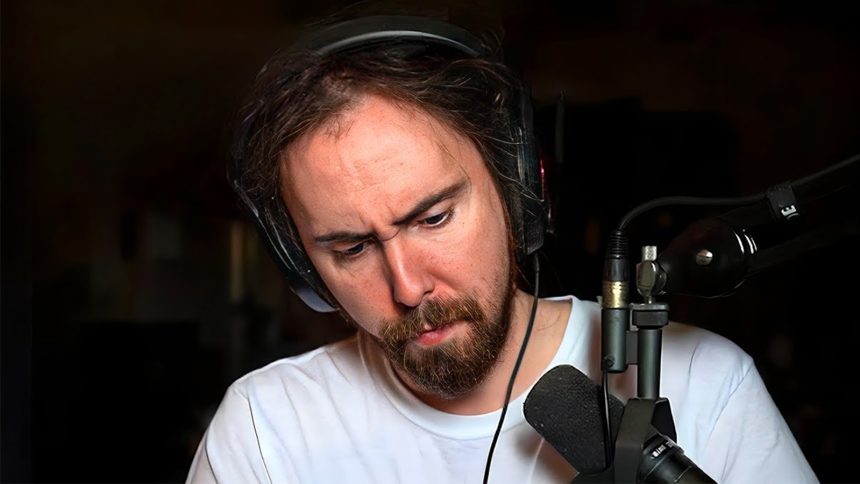 Asmongold looks at the camera.