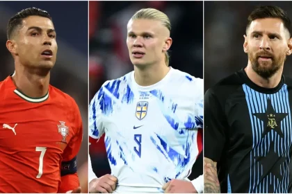 Erling Haaland nets five for Norway: How does he compare to Messi and Ronaldo on the international stage?
