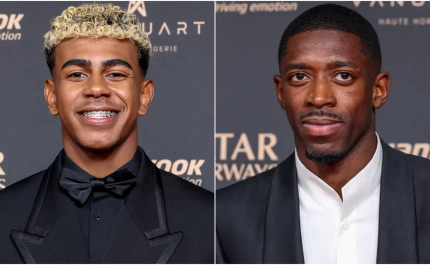 Lamine Yamal shows grace after Ballon d’Or loss as he congratulates Ousmane Dembele in style – But father issues fiery four-word warning (VIDEO)