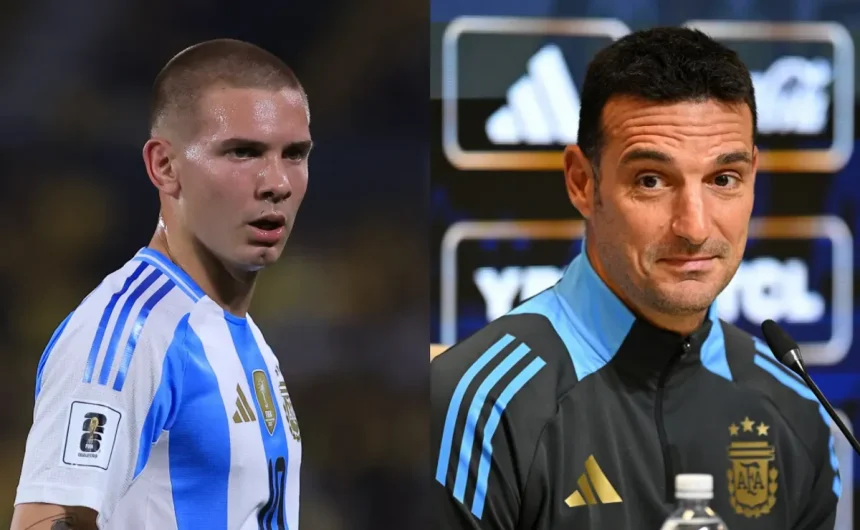 Lionel Scaloni explains why he gave Messi’s No.10 shirt to Franco Mastantuono