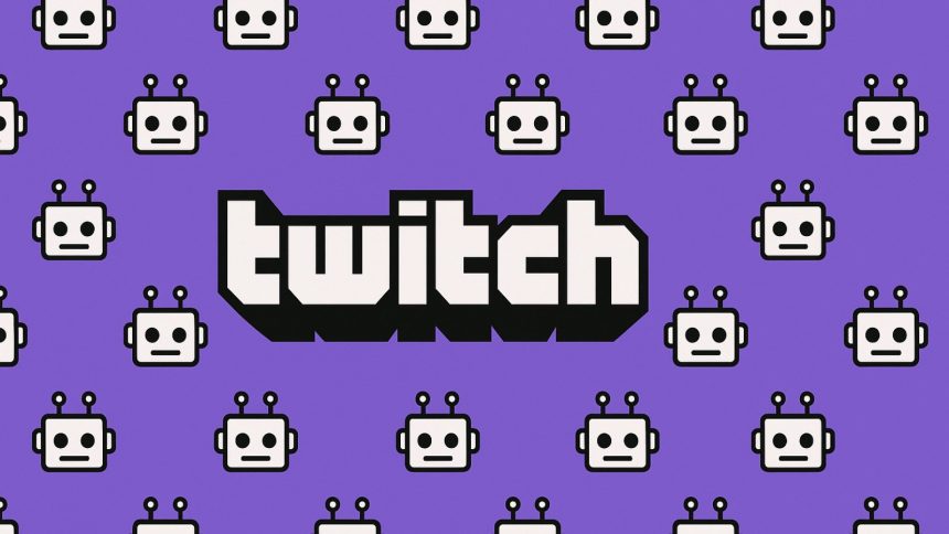 The Twitch app logo on an iPhone.