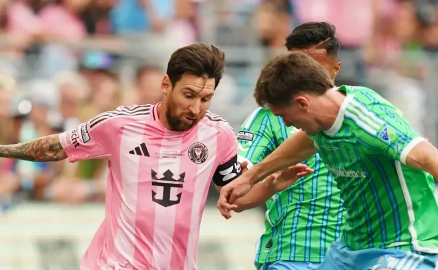 Video: Leagues Cup final ends with massive brawl between Inter Miami and Seattle Sounders players
