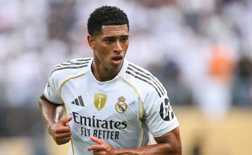 Why is Jude Bellingham not playing for Real Madrid against Kairat Almaty in the UEFA Champions League?
