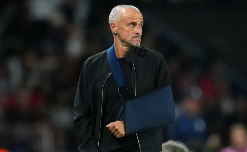 Why is Luis Enrique in the stands watching PSG’s Champions League debut vs. Atalanta?