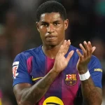 Barcelona star Marcus Rashford takes a dab to Man United after his impressive performances