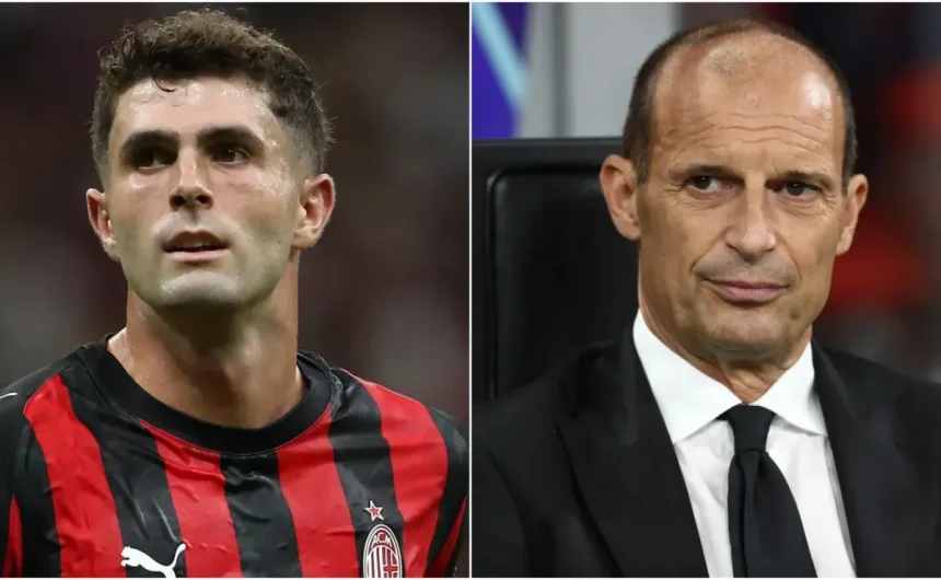 Could Christian Pulisic return from injury this weekend against Roma? Milan boss Massimiliano Allegri drops new comeback date hint