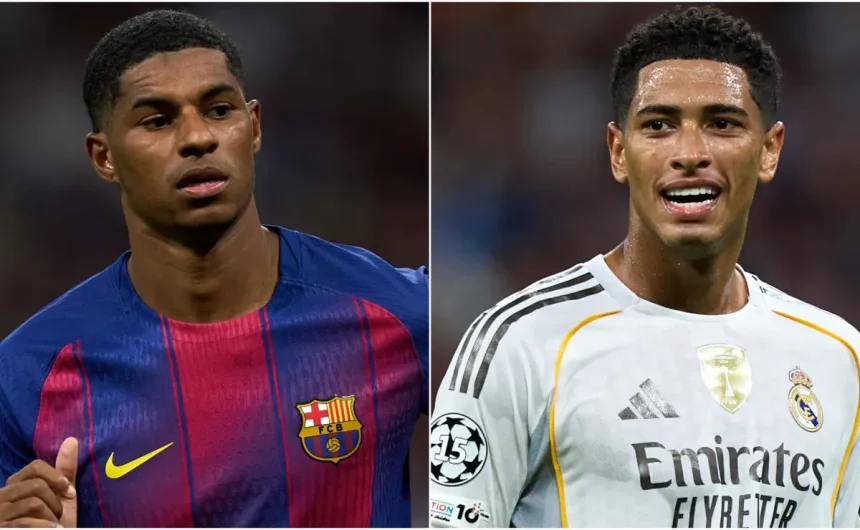 Immediate mark in legendary La Liga showdown: Marcus Rashford and Jude Bellingham rewrite El Clasico records for Barcelona and Real Madrid