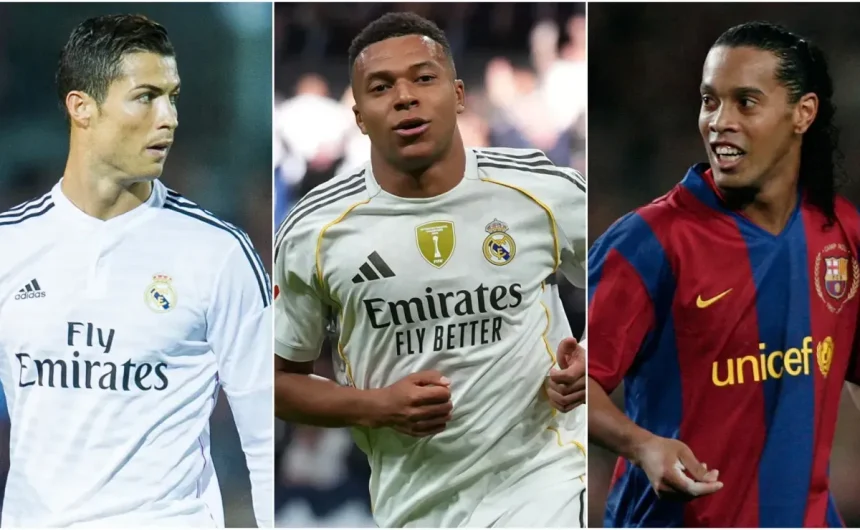 Kylian Mbappé joins Cristiano Ronaldo and Ronaldinho in exclusive list after goal against Barcelona in El Clásico