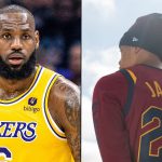 Kai Cenat and LeBron James side-by-side on screen together