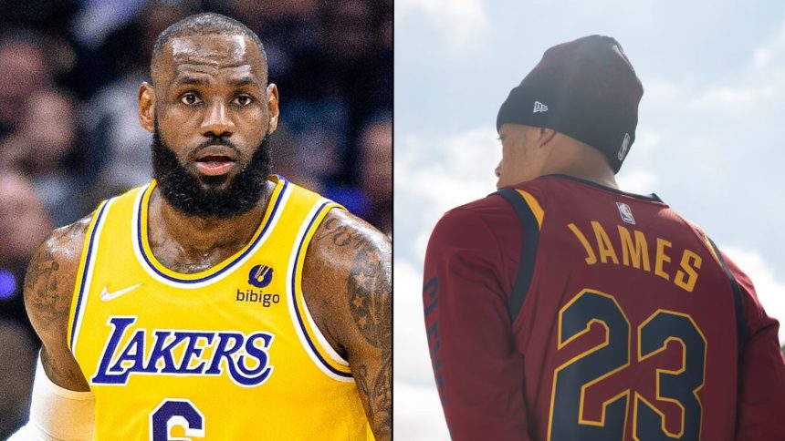 Kai Cenat and LeBron James side-by-side on screen together