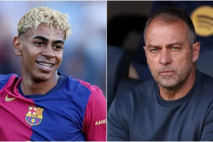 Lamine Yamal claps back at Barcelona boss Hansi Flick's pressure warning with eight-word response ahead of PSG clash in UEFA Champions League