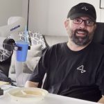 Woman with engagement ring next to AI Chatbot