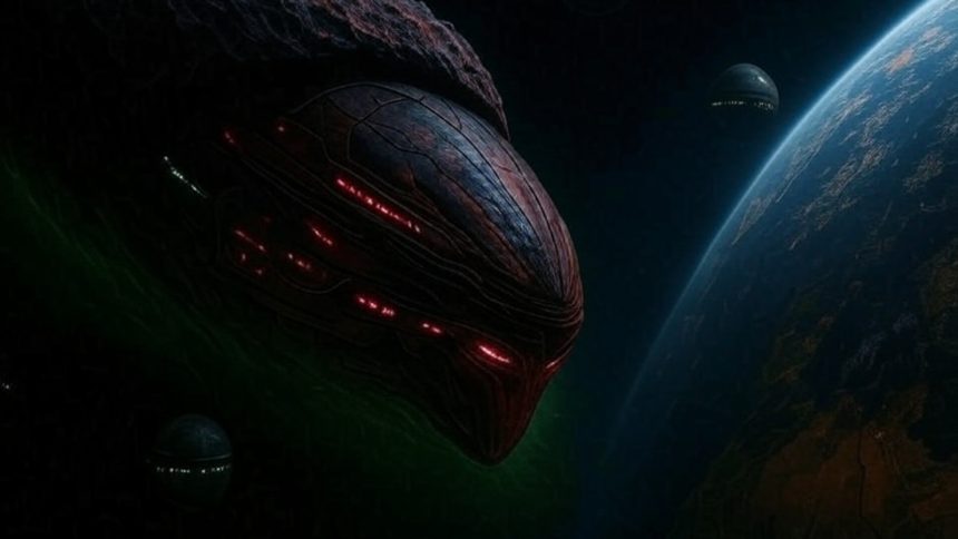 3i/atlas invading earth in a mockup image