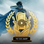 Robin Williams with his Bicentennial Man counterpart.