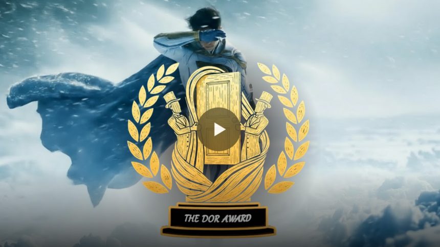 Robin Williams with his Bicentennial Man counterpart.