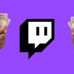 twitch logo and bots on monitor