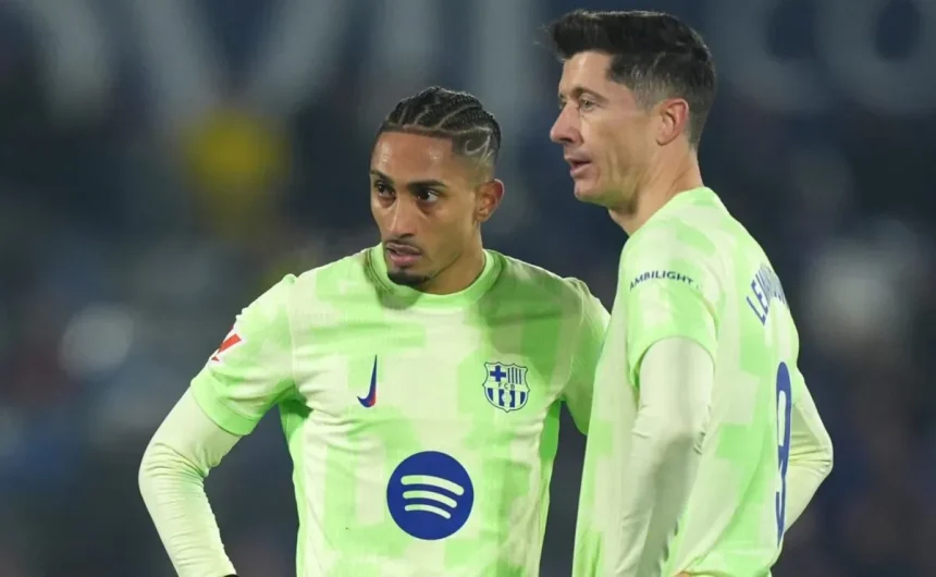 Unpaid transfer fees pile up as the players Barcelona still owes $168 million for revealed: Expensive list includes Robert Lewandowski and Raphinha