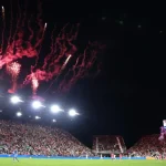 Who will perform at the Argentina vs. Puerto Rico halftime show at Chase Stadium?