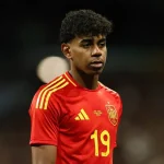 Why is Lamine Yamal not playing for Spain against Georgia in 2026 World Cup Qualifiers?