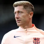 Why isn't Robert Lewandowski playing for Barcelona against Girona in La Liga?