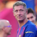 Why isn't Robert Lewandowski playing for Barcelona against Olympiacos in UEFA Champions League?