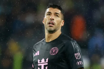 Why is Luis Suarez not playing for Inter Miami in MLS Eastern Conference final vs. New York City FC?