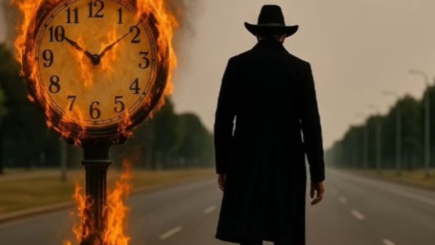 Ai-generated retirees in halloween costumes talking to camera