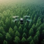 Cyber hand on blue background with Google logo above it