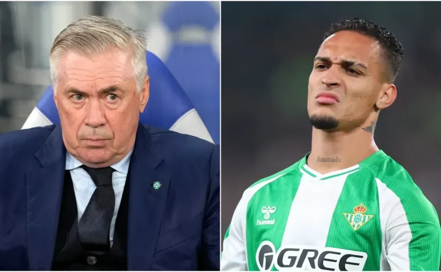 Antony issues clear message to coach Ancelotti after Brazil omission despite top form at Real Betis