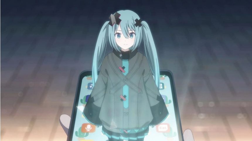 Hatsune Miku smiling