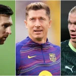 Lewandowski chasing Lionel Messi and Erling Haaland’s impressive Champions League goalscoring record