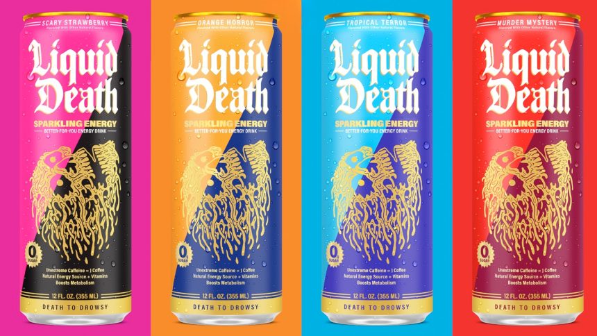 feastables and liquid death peanut butter cup