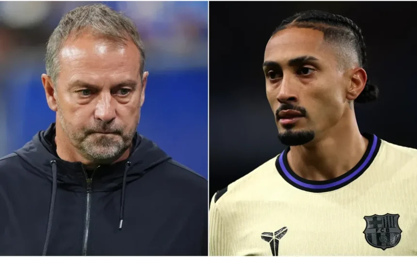 Raphinha breaks silence on Hansi Flick’s dejected reaction to Barcelona win to go top of La Liga