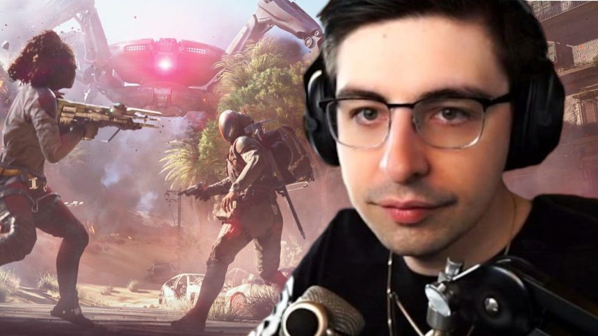 Shroud live during a Twitch stream.