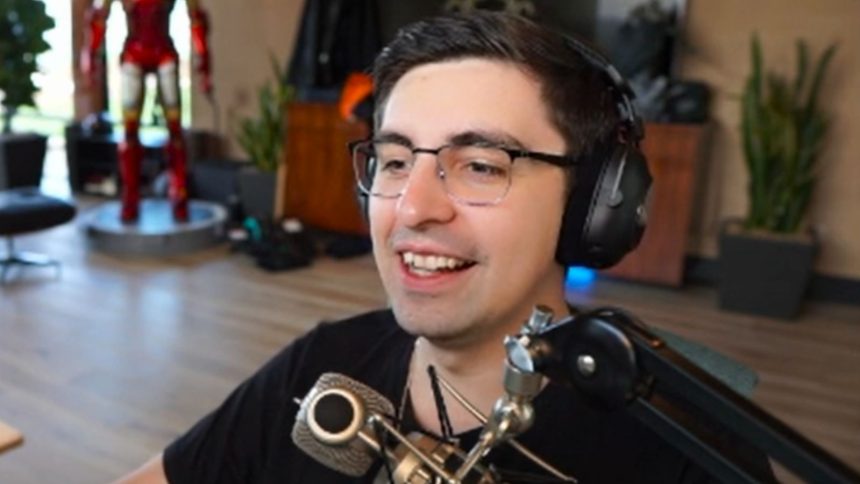 Twitch CEO Dan Clancy during an interview with streamer Mizkif.