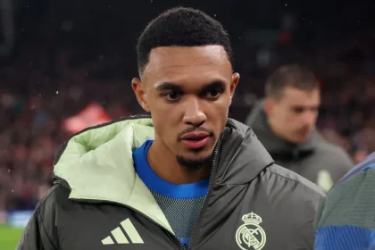 Why is Trent Alexander-Arnold being booed during the UEFA Champions League game between Liverpool and Real Madrid?