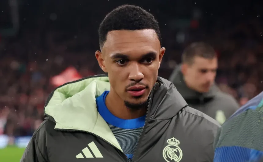 Why is Trent Alexander-Arnold being booed during the UEFA Champions League game between Liverpool and Real Madrid?