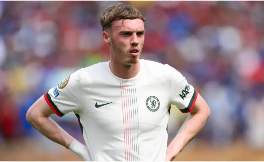 Why isn't Cole Palmer playing for Chelsea against Barcelona in the UEFA Champions League?