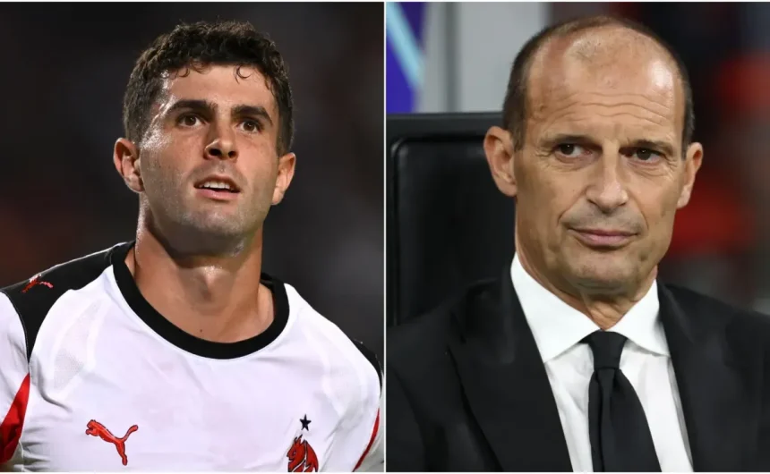 Will Christian Pulisic recover in time for Lazio clash in Serie A? Milan boss Massimiliano Allegri provides bold eight-word injury update