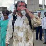 Valkyrae, Cinna, and Emiru stood with hoods up on santa monica pier