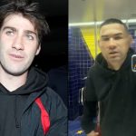 airrack sat in car and in ronaldo mask