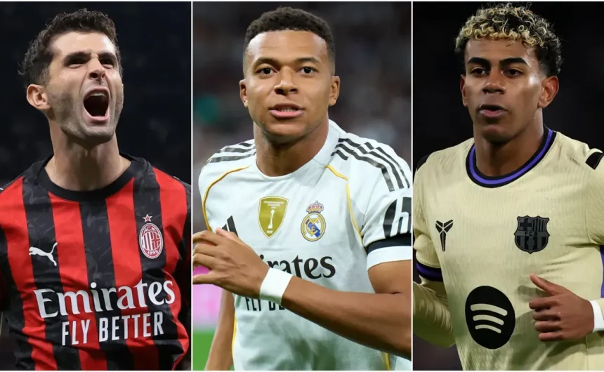 Christian Pulisic shockingly ignored: Milan and USMNT star omitted from Guardian’s elite 2025 list, as Ousmane Dembele, Lamine Yamal, Kylian Mbappe make the cut
