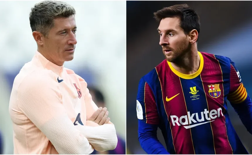 Lewandowski’s Champions League goalscoring drought preventing him from reaching all-time record held by Messi