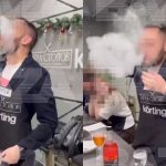 russian man drinks liquid nitrogen cocktail