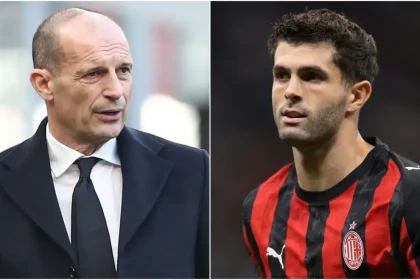 Massimiliano Allegri delivers blunt verdict on Christian Pulisic’s surprising substitution in AC Milan Serie A draw