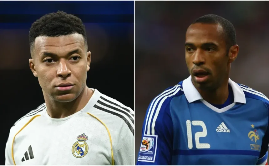 Not just Cristiano Ronaldo: Real Madrid’s Kylian Mbappé ties legend Thierry Henry’s goalscoring record